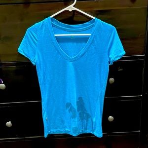 Merino wool tech tee. Icebreaker brand, turquoise xs. EUC!